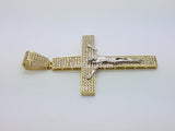 Real 10K High Polish Solid Yellow Gold Zion Jumbo Cross - orquebec