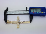 Real 10K High Polish Solid Yellow Gold Zion Jumbo Cross - orquebec