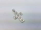 Real 10K Solid High Polish Simon Cross Gold Pendant - orquebec