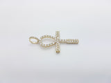 Real 10K Solid Yellow Gold Cross Pendant - orquebec