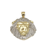 Roaring Lion 10K Yellow Gold Pendant - orquebec