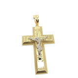 Rood Cross 10K Yellow Gold Pendant - orquebec