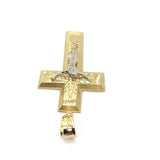 Rood Cross 10K Yellow Gold Pendant - orquebec