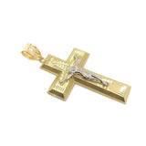 Rood Cross 10K Yellow Gold Pendant - orquebec