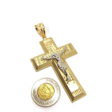 Rood Cross 10K Yellow Gold Pendant - orquebec