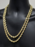 Rope Chain For Men in 10 karat Gold Italien Diamond Cut 8mm | Torsade de 8mm coupe diamant pour lui en or jaune 10kt-Gold Custom