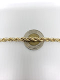 Rope Chain in 10 karat gold 6mm wide for men | Chaine Torsade de 6mm pour homme en or 10K - semi-solide J1060-Gold Custom