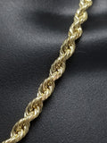 Rope Chain in 10 Karat Gold for him with Diamond Cut 7mm | Chaine pour lui en or jaune 10kt en coupe diamant 7mm-Gold Custom
