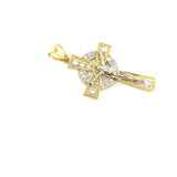 Rosary Crucifix 10K Yellow Gold Pendant - orquebec