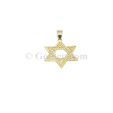 Star de David SOD-001 en or 10 karat diamond cut - orquebec