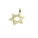 Star de David SOD-005 en or 10 karat moyen - orquebec