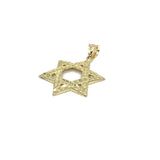 Star de David SOD-006 style nugget en or 10 karat - orquebec