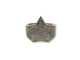 Star ring 0.71ct de Diamants en or jaune 10k Exclusif - orquebec