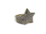 Star ring 0.71ct de Diamants en or jaune 10k Exclusif - orquebec