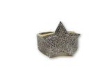 Star ring 0.71ct de Diamants en or jaune 10k Exclusif - orquebec