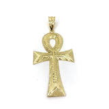 Tau Cross 10K Yellow Gold Pendant - orquebec