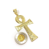 Tau Cross 10K Yellow Gold Pendant - orquebec