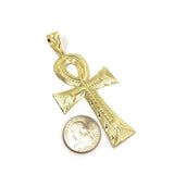 Tau Cross 10K Yellow Gold Pendant - orquebec