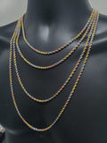 Torsade en or 3 couleurs 10K pour homme 3.5mm | Gold Chain Necklace 3.5 for men in 3 colors of gold 10kt-Gold Custom