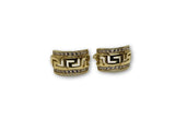 versace earings 10 karat gold - orquebec