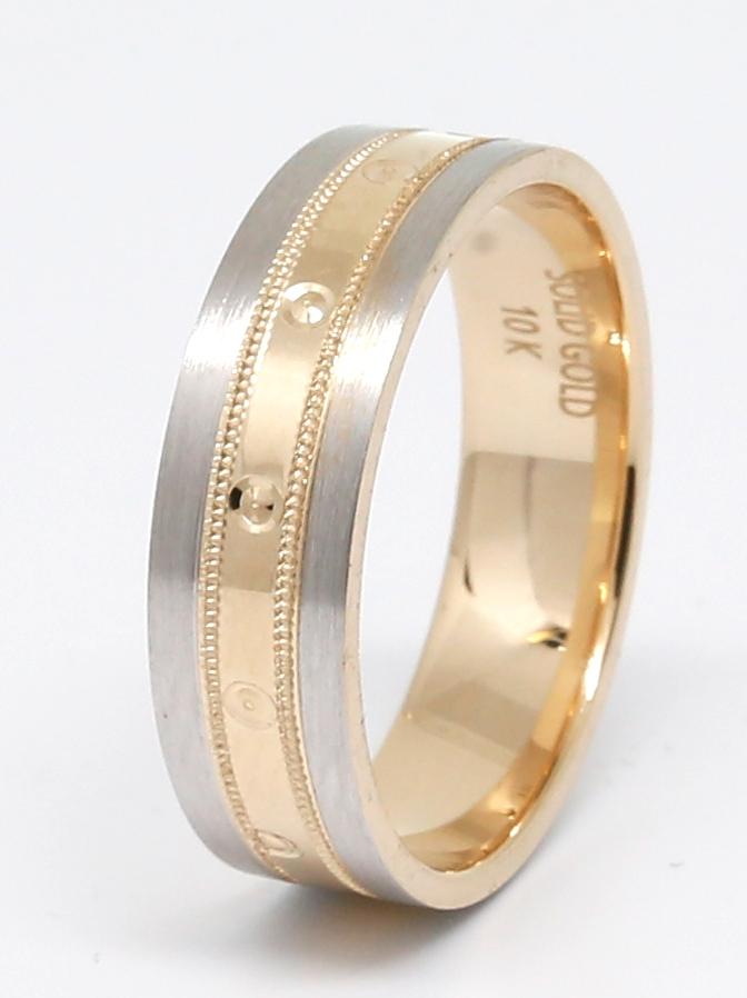 Wedding band 10 karat gold - orquebec