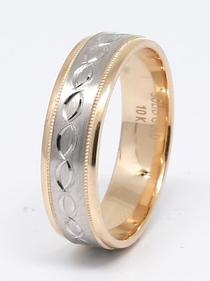 Wedding band 10 karat gold - orquebec