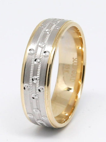 Wedding band 10 karat gold - orquebec