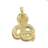 Wild Snake 10K Yellow Gold Pendant - orquebec