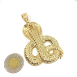 Wild Snake 10K Yellow Gold Pendant - orquebec